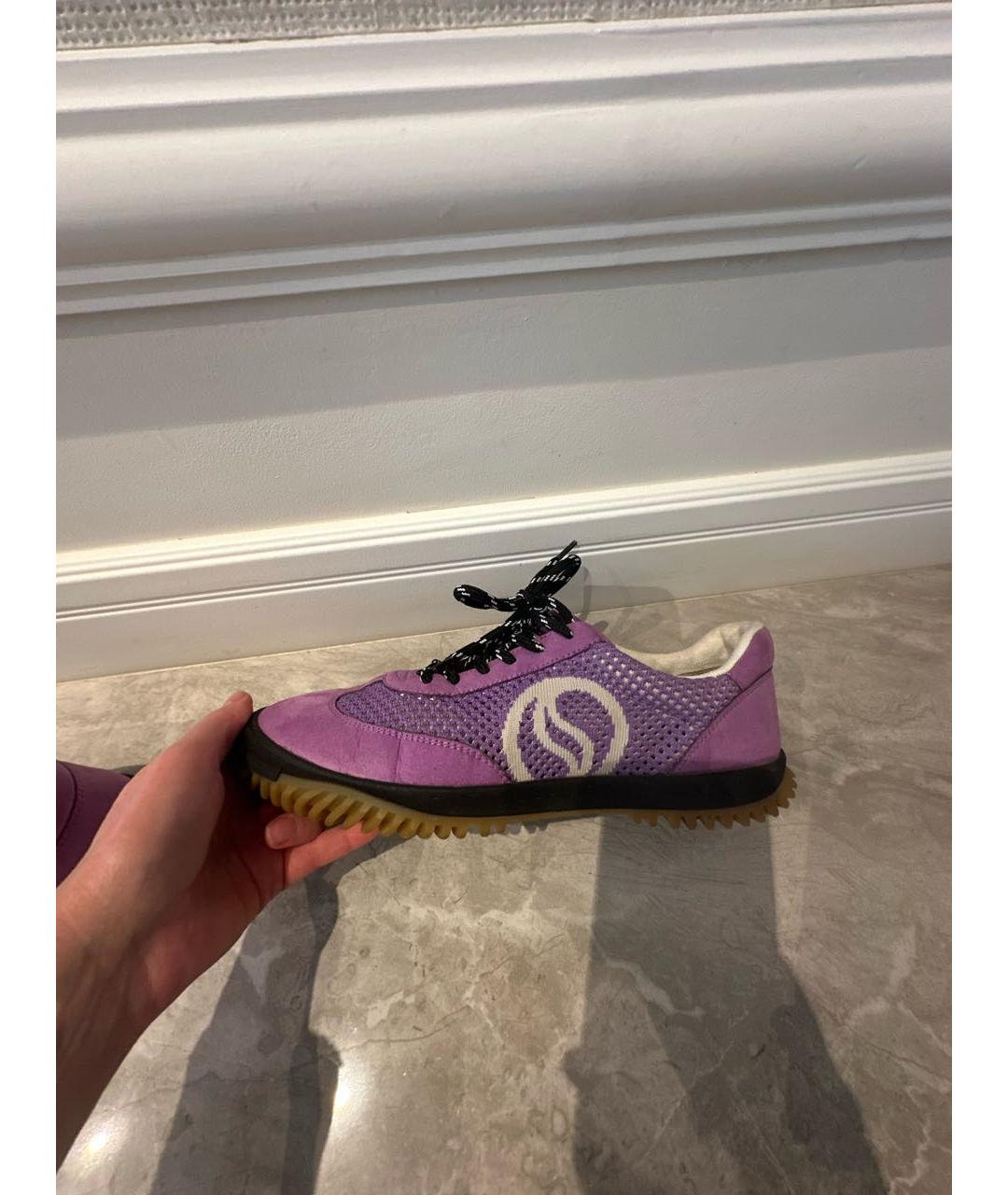 STELLA MCCARTNEY Фиолетовые замшевые кеды, фото 6