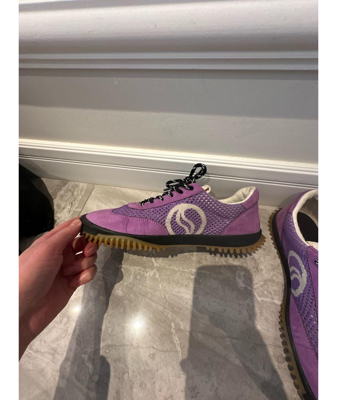 STELLA MCCARTNEY Фиолетовые замшевые кеды, фото 5