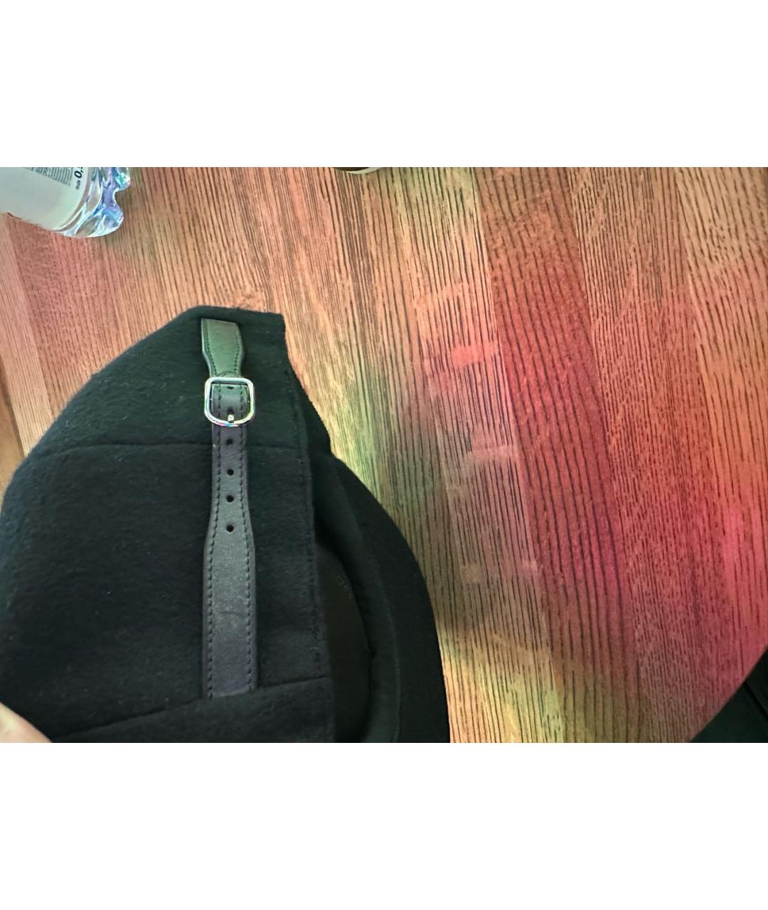 HERMES Черная кашемировая кепка/бейсболка, фото 4