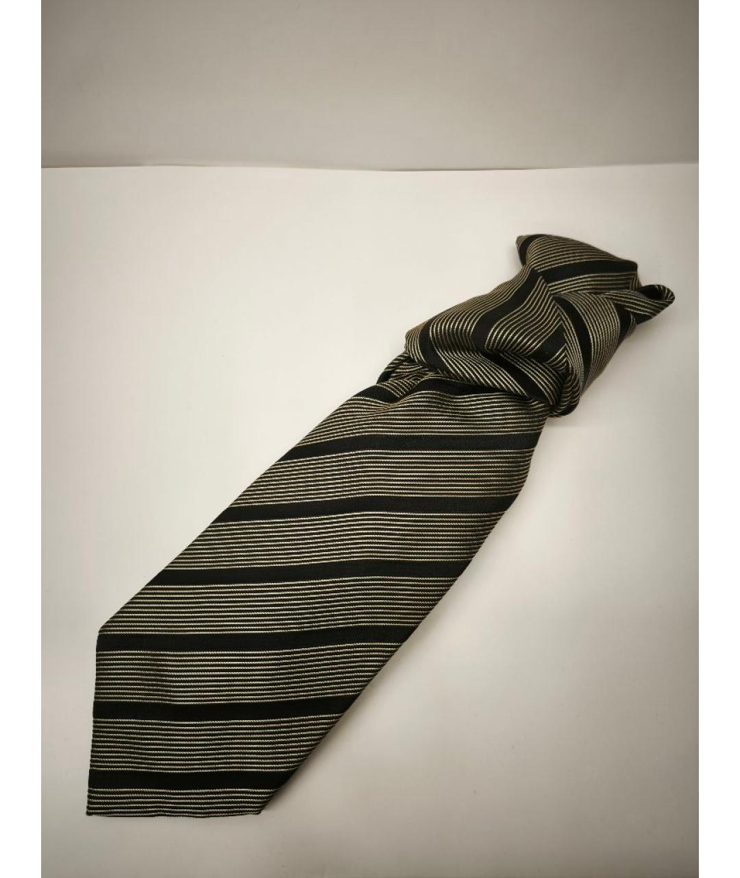 BRIONI Черный шелковый галстук, фото 2