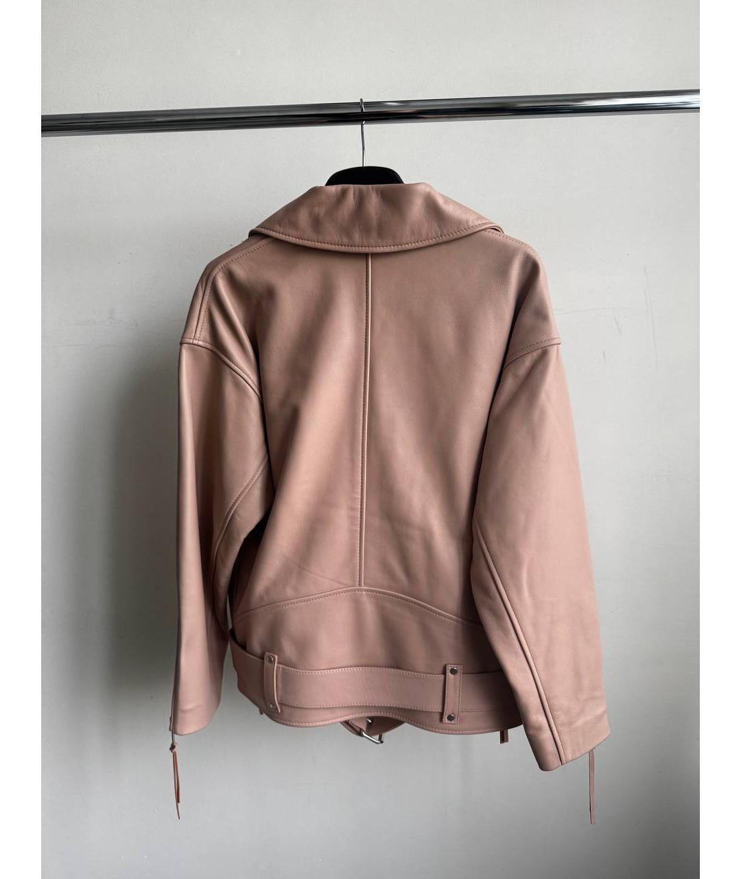 BATS Бежевая кожаная куртка, фото 2
