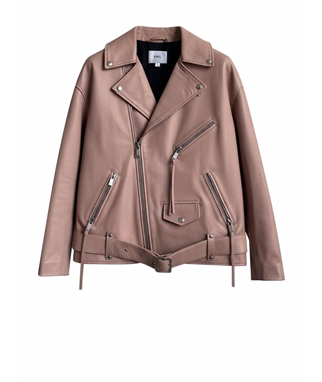 BATS Бежевая кожаная куртка, фото 1