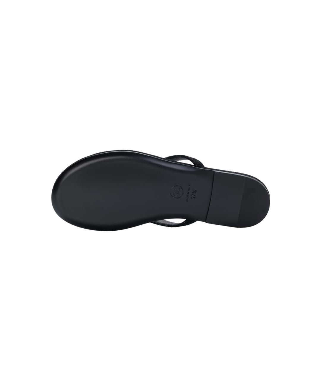 CHANEL Черные шлепанцы, фото 5