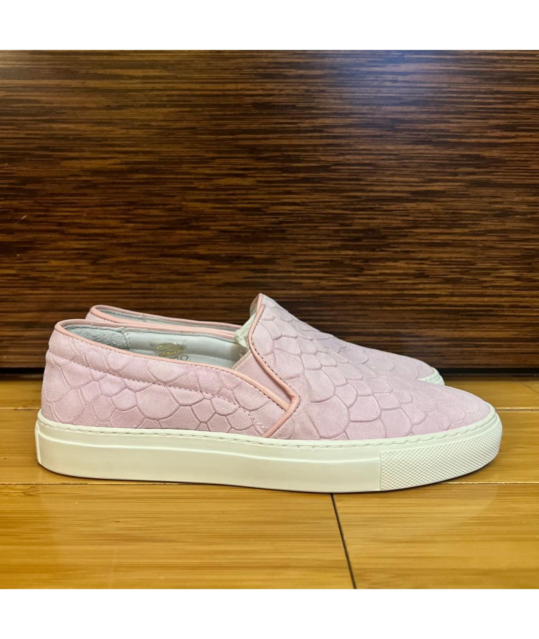 AXEL ARIGATO Розовые кожаные слипоны, фото 5