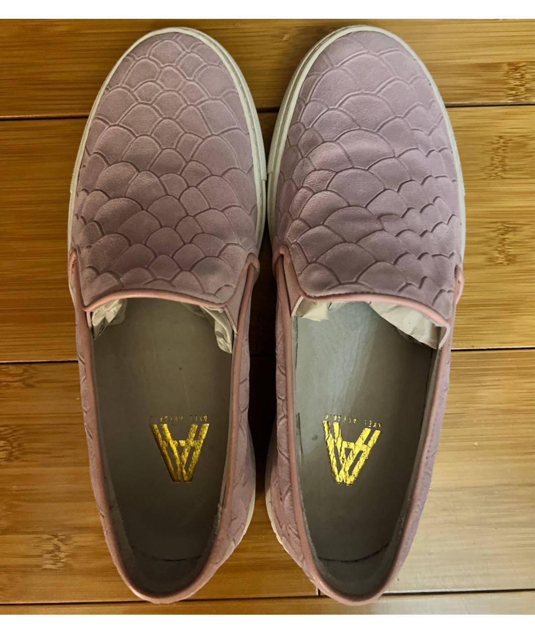 AXEL ARIGATO Розовые кожаные слипоны, фото 3