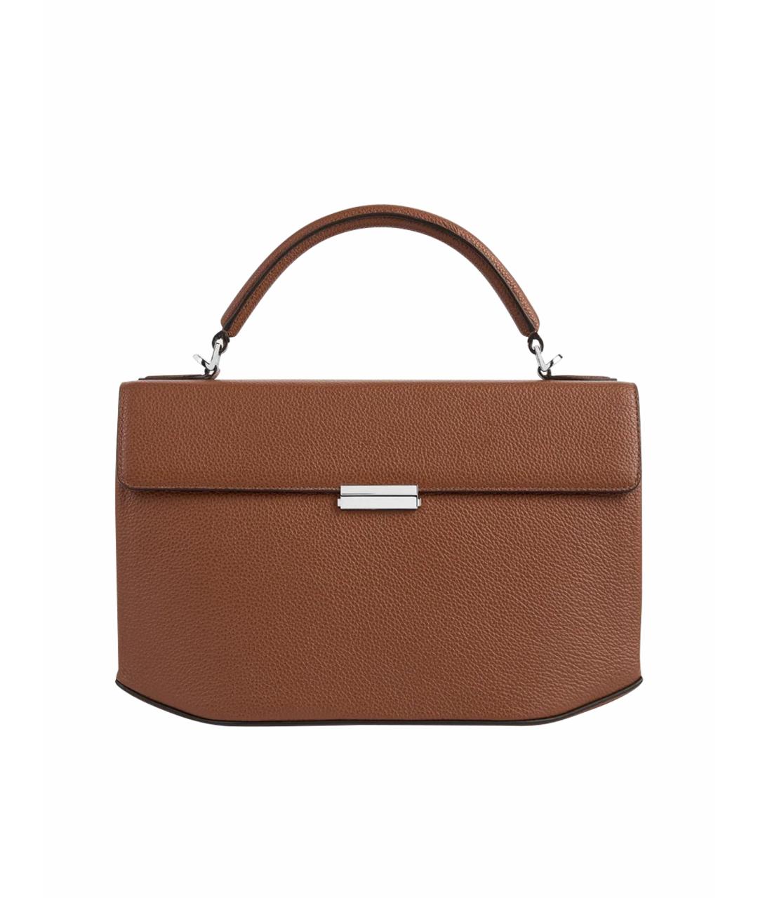 TOTEME Коричневая кожаная сумка через плечо, фото 1