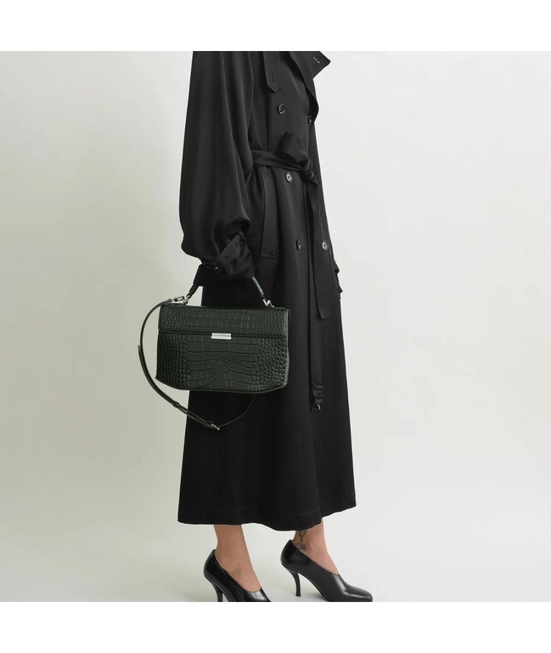 TOTEME Зеленая кожаная сумка через плечо, фото 2