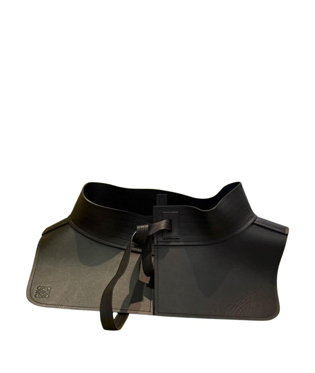 LOEWE Черный кожаный ремень, фото 1