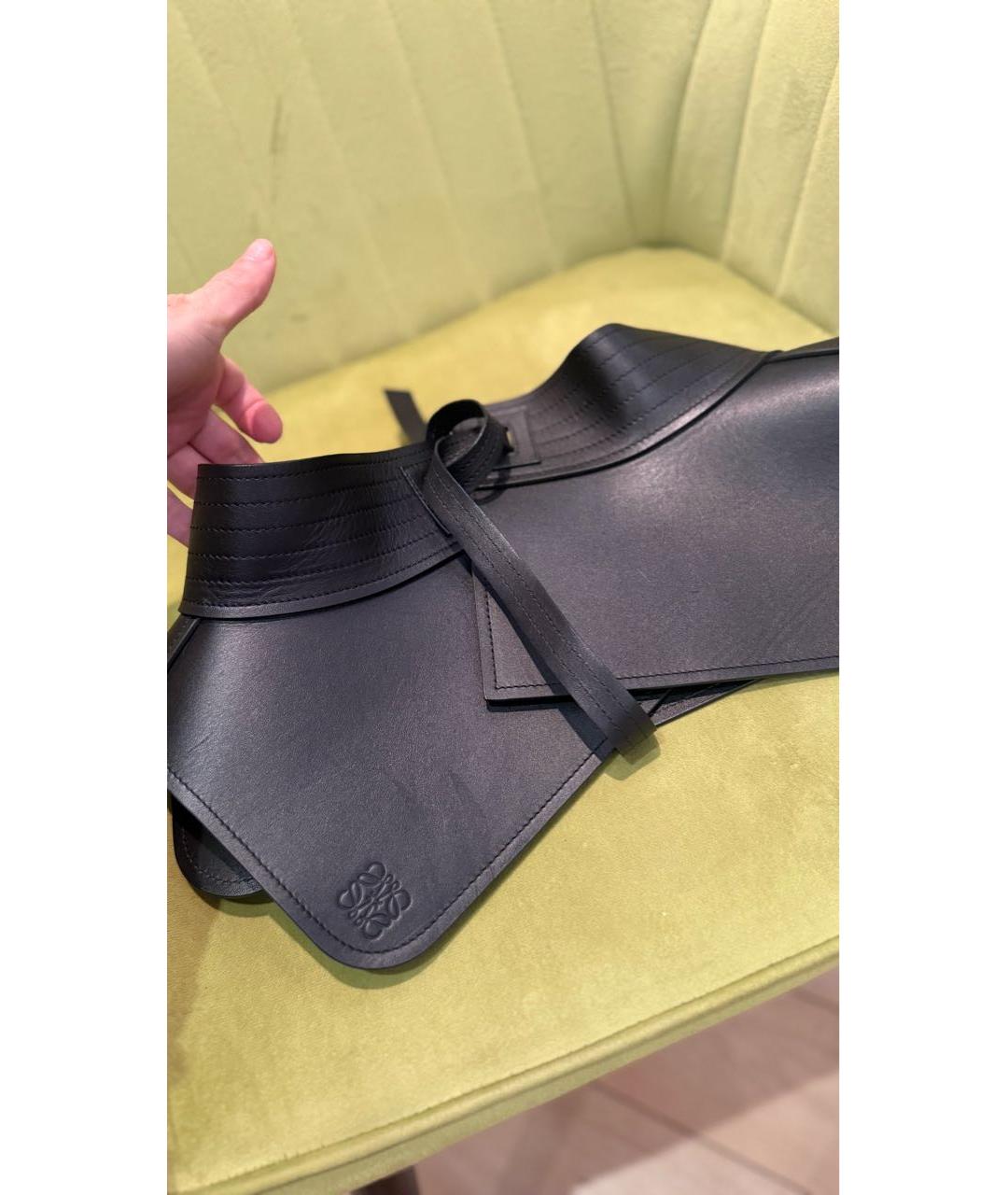 LOEWE Черный кожаный ремень, фото 2