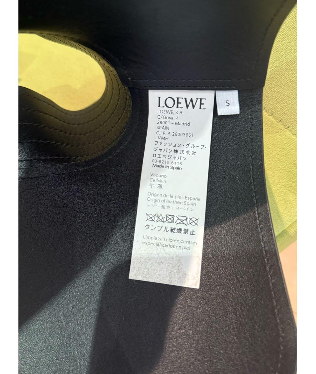 LOEWE Черный кожаный ремень, фото 3