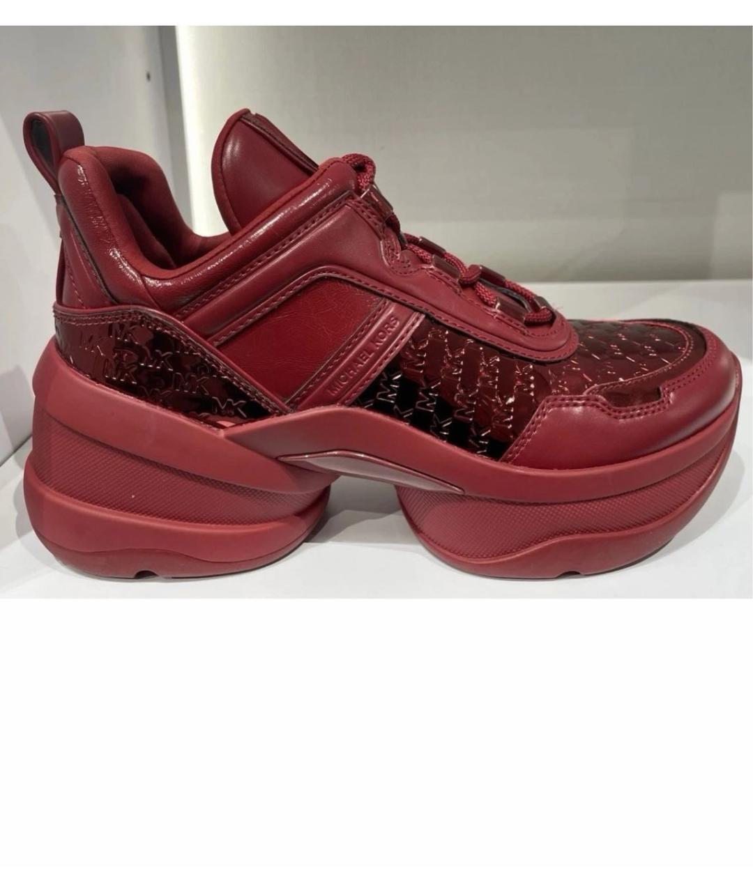 MICHAEL KORS Бордовые кроссовки, фото 9