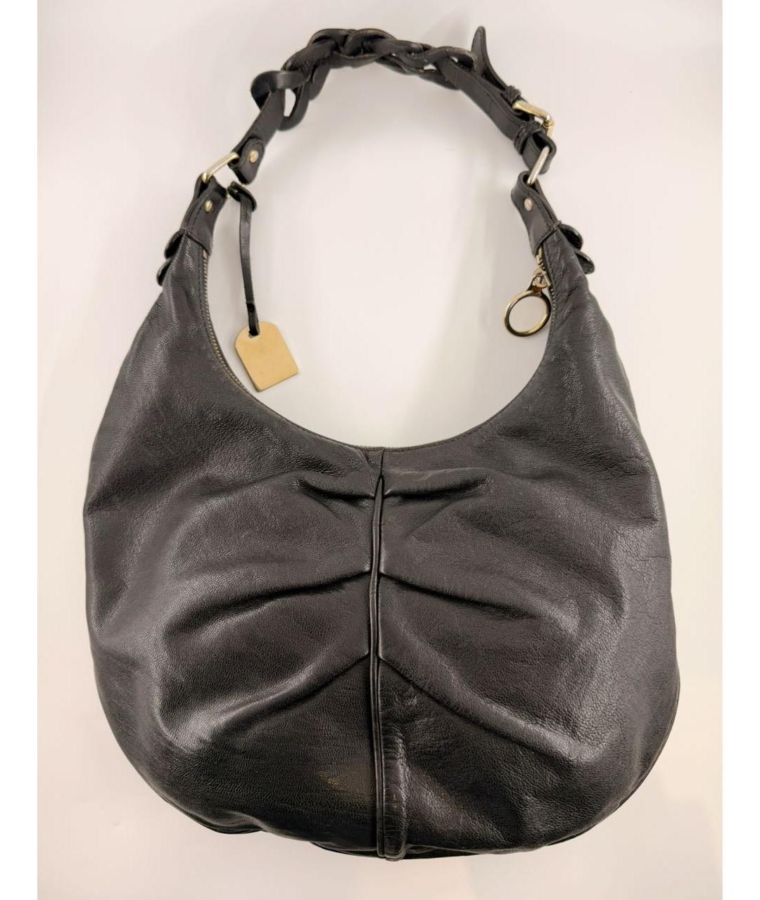 FENDI Черная кожаная сумка через плечо, фото 4