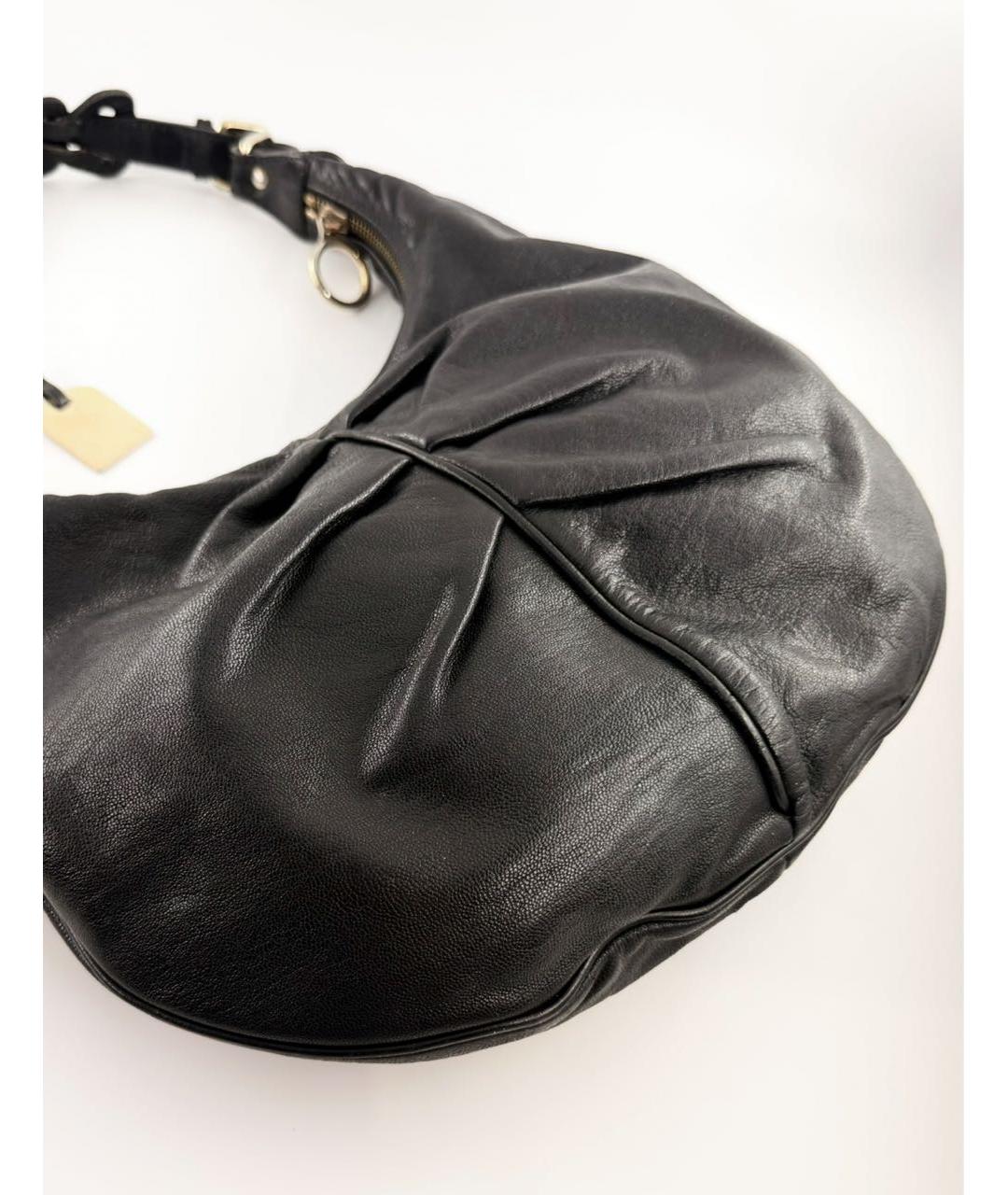 FENDI Черная кожаная сумка через плечо, фото 3
