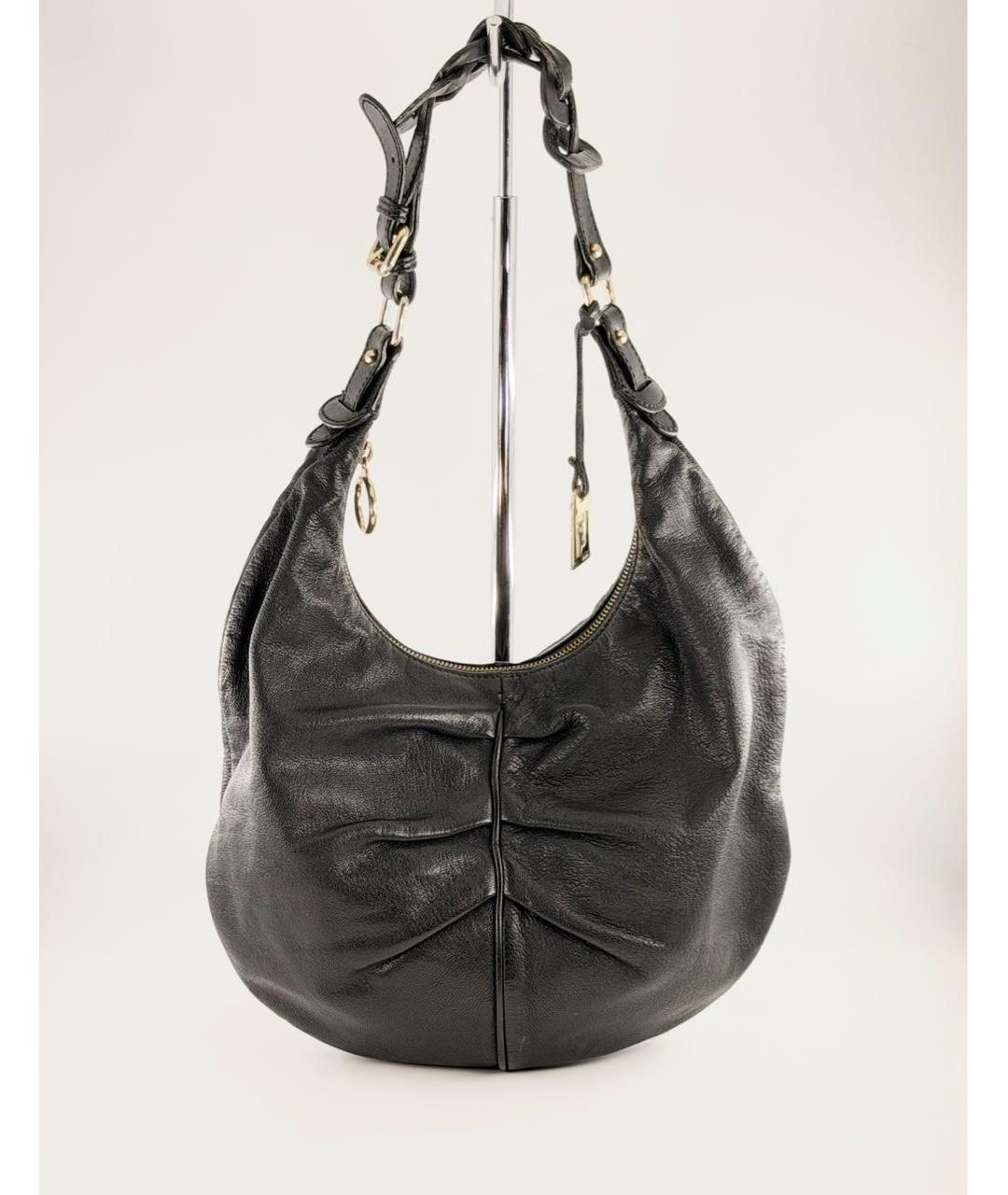 FENDI Черная кожаная сумка через плечо, фото 2