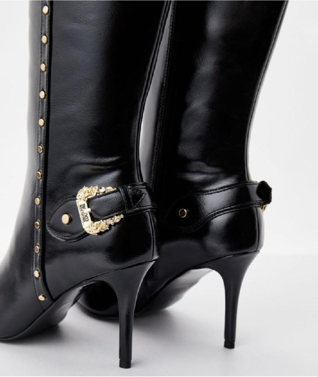 VERSACE JEANS COUTURE Черные сапоги, фото 4
