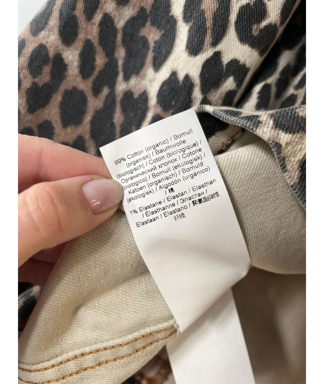 GANNI Коричневая хлопковая куртка, фото 3