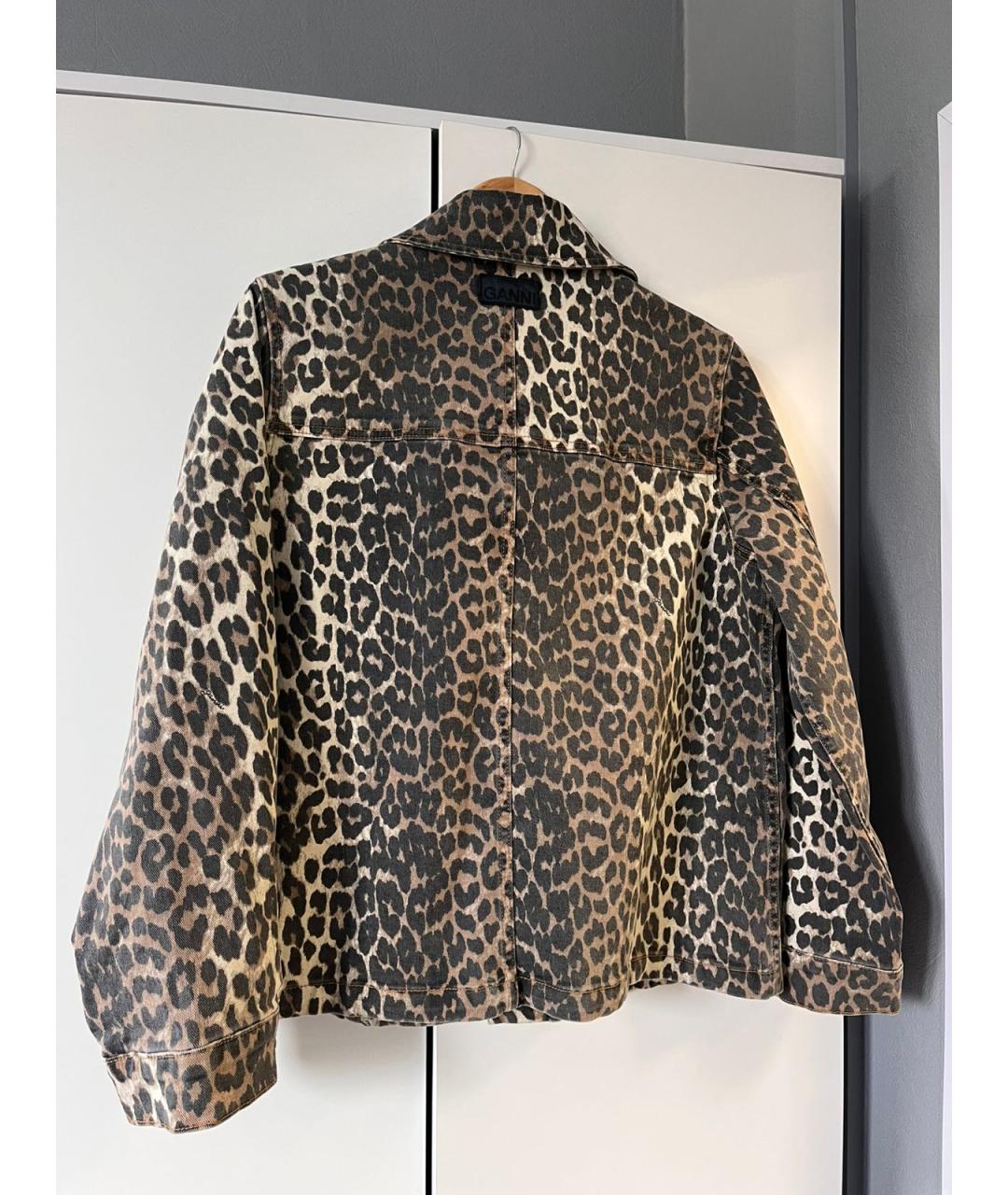 GANNI Коричневая хлопковая куртка, фото 2