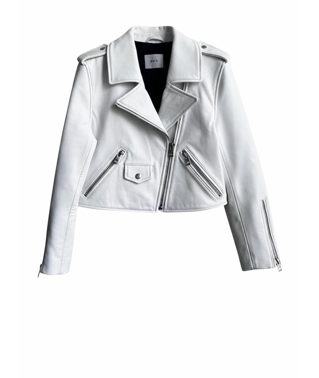 BATS Белая кожаная куртка, фото 1