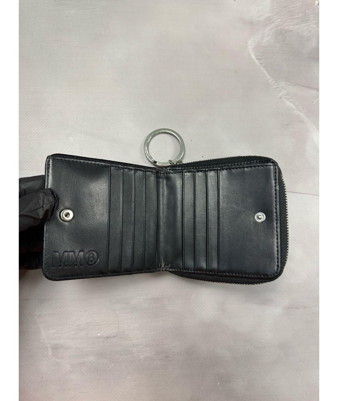 MM6 MAISON MARGIELA Антрацитовый кошелек, фото 4