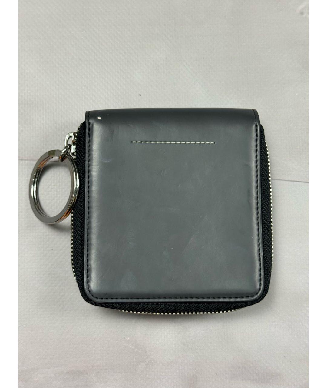 MM6 MAISON MARGIELA Антрацитовый кошелек, фото 3