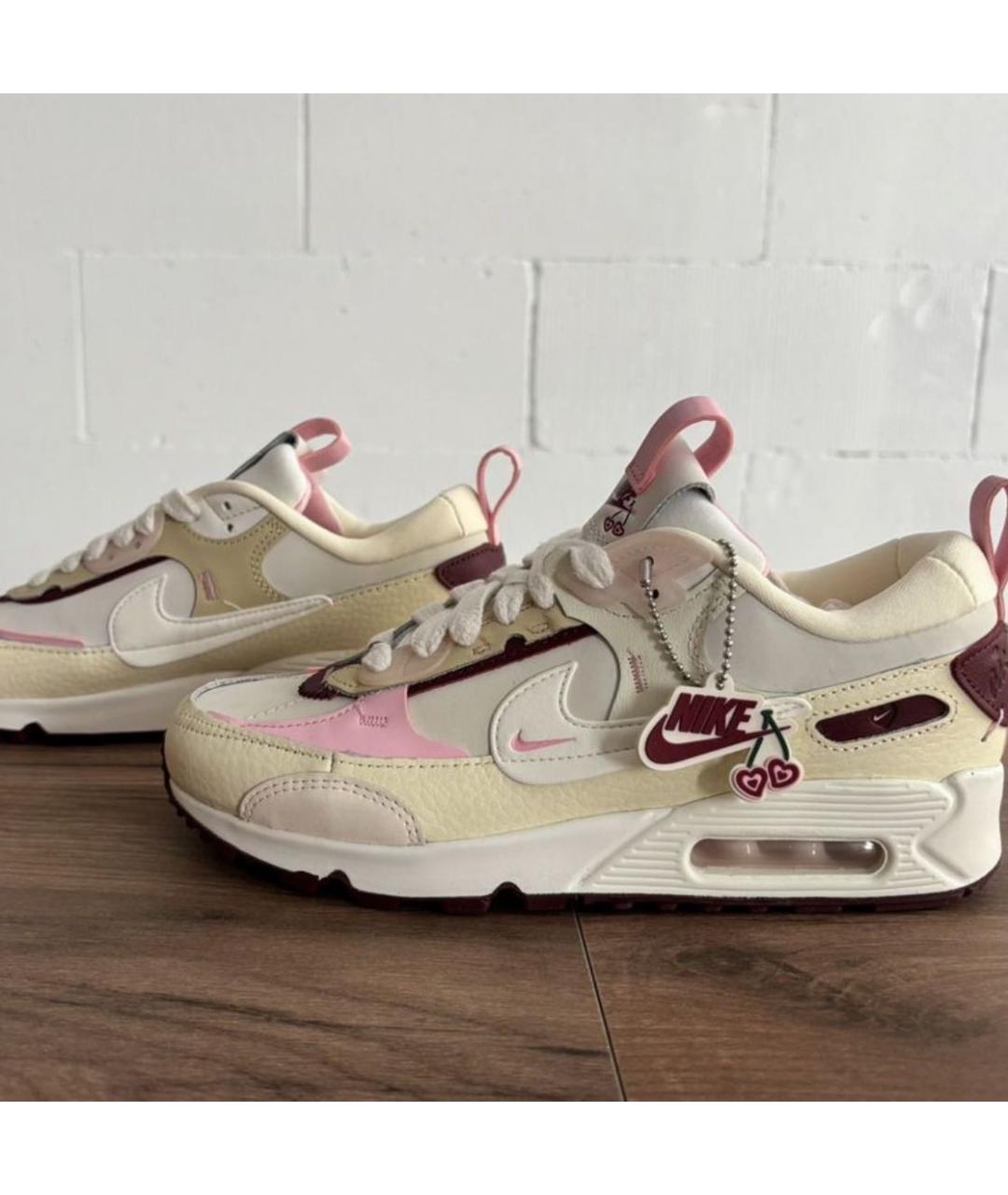 NIKE Розовые кожаные кроссовки, фото 3