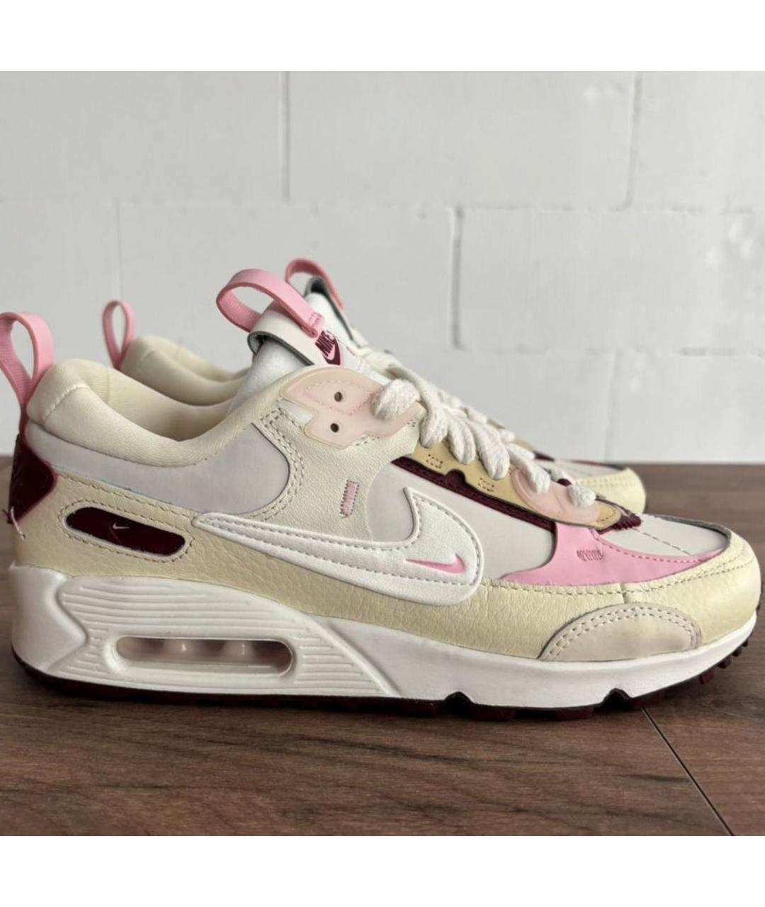 NIKE Розовые кожаные кроссовки, фото 4