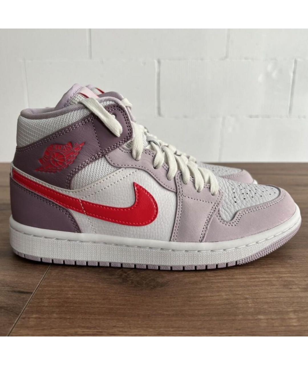 NIKE Розовые кожаные кроссовки, фото 4