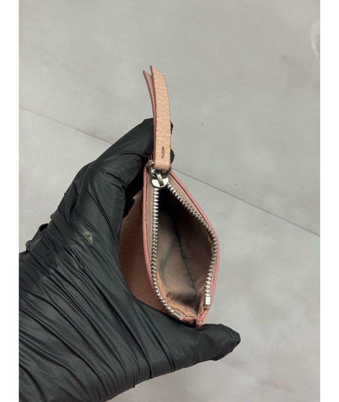 MAISON MARGIELA Коралловый кожаный кошелек, фото 6