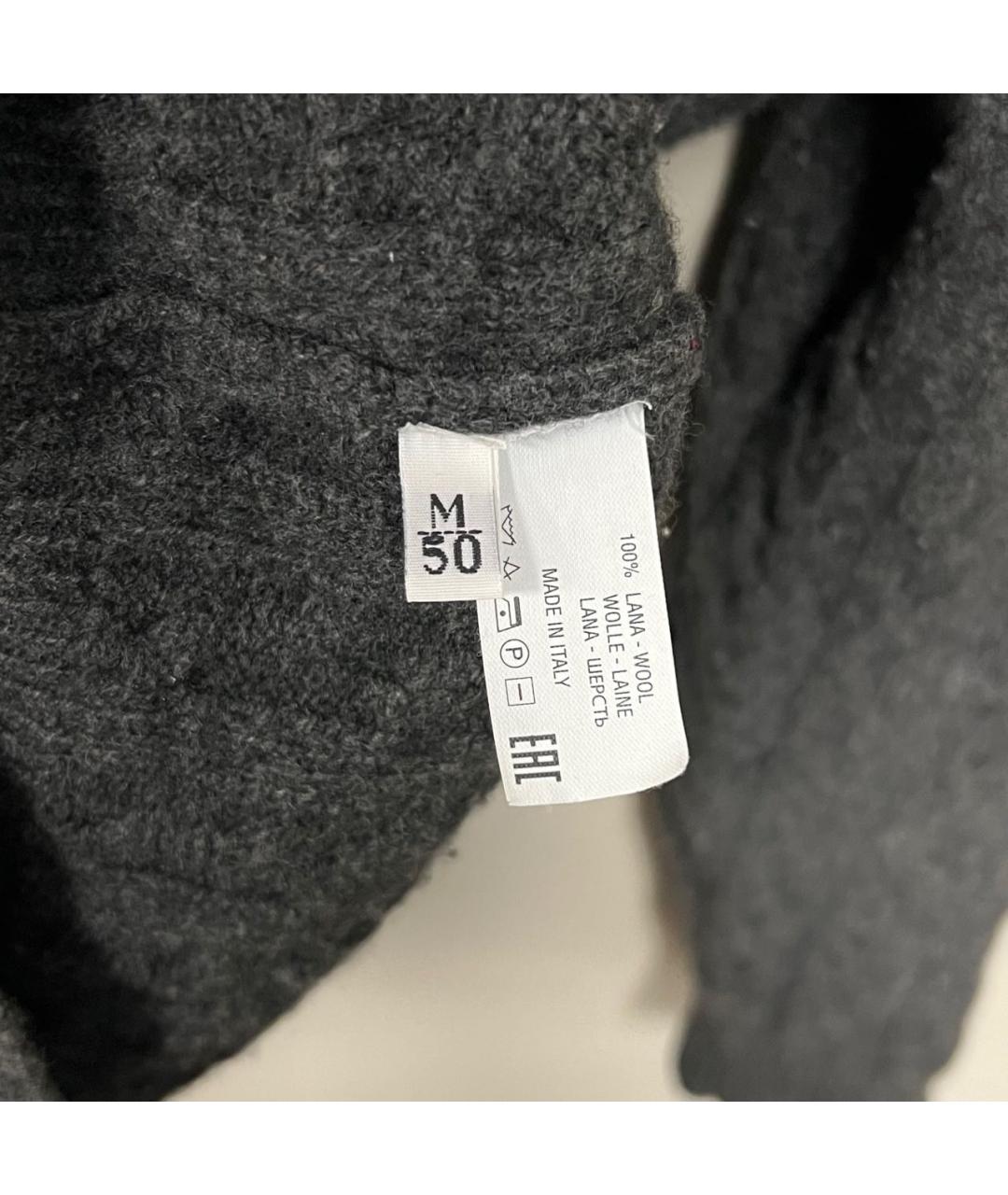 KITON Антрацитовый шерстяной кардиган, фото 5