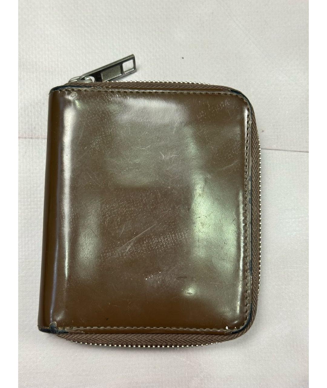 MAISON MARGIELA Коричневый кошелек из лакированной кожи, фото 3