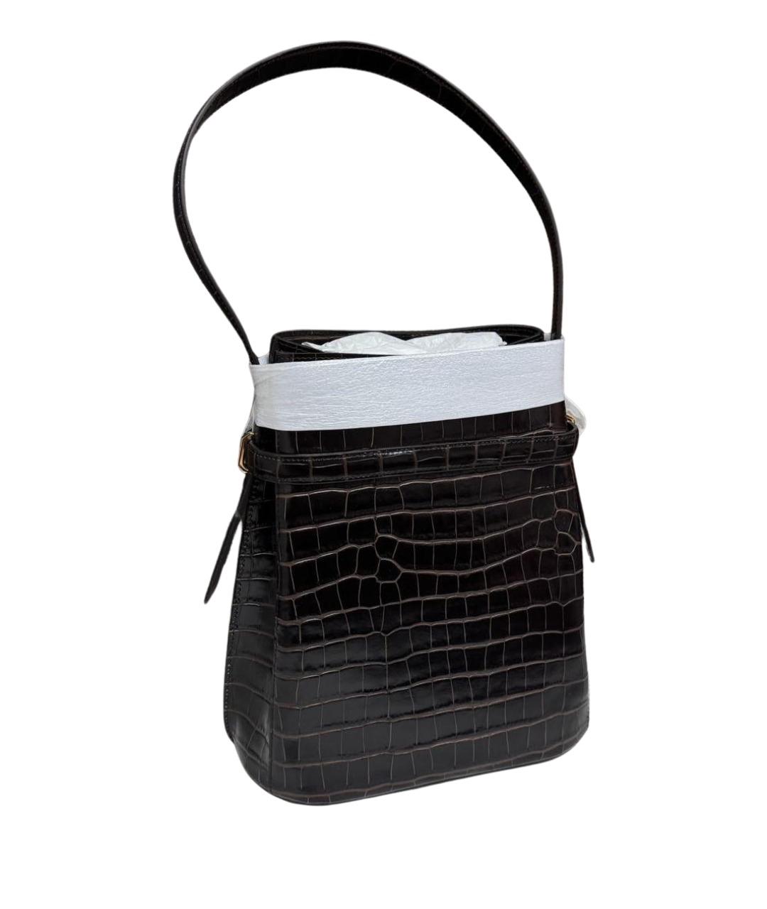 TOTEME Коричневая кожаная сумка тоут, фото 1