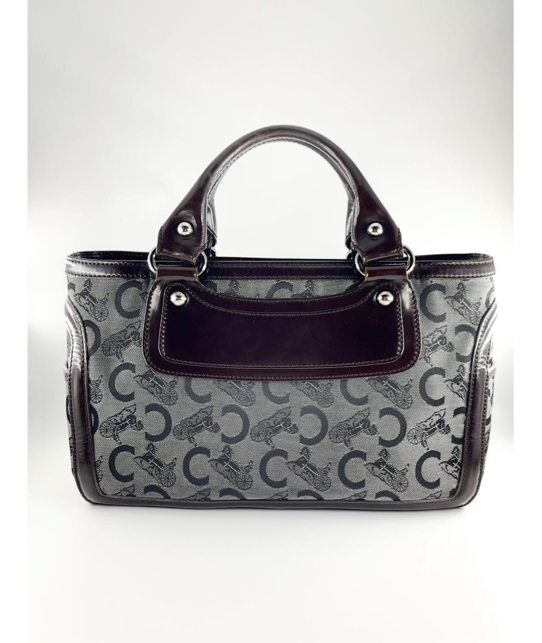 CELINE Деним сумка с короткими ручками, фото 3