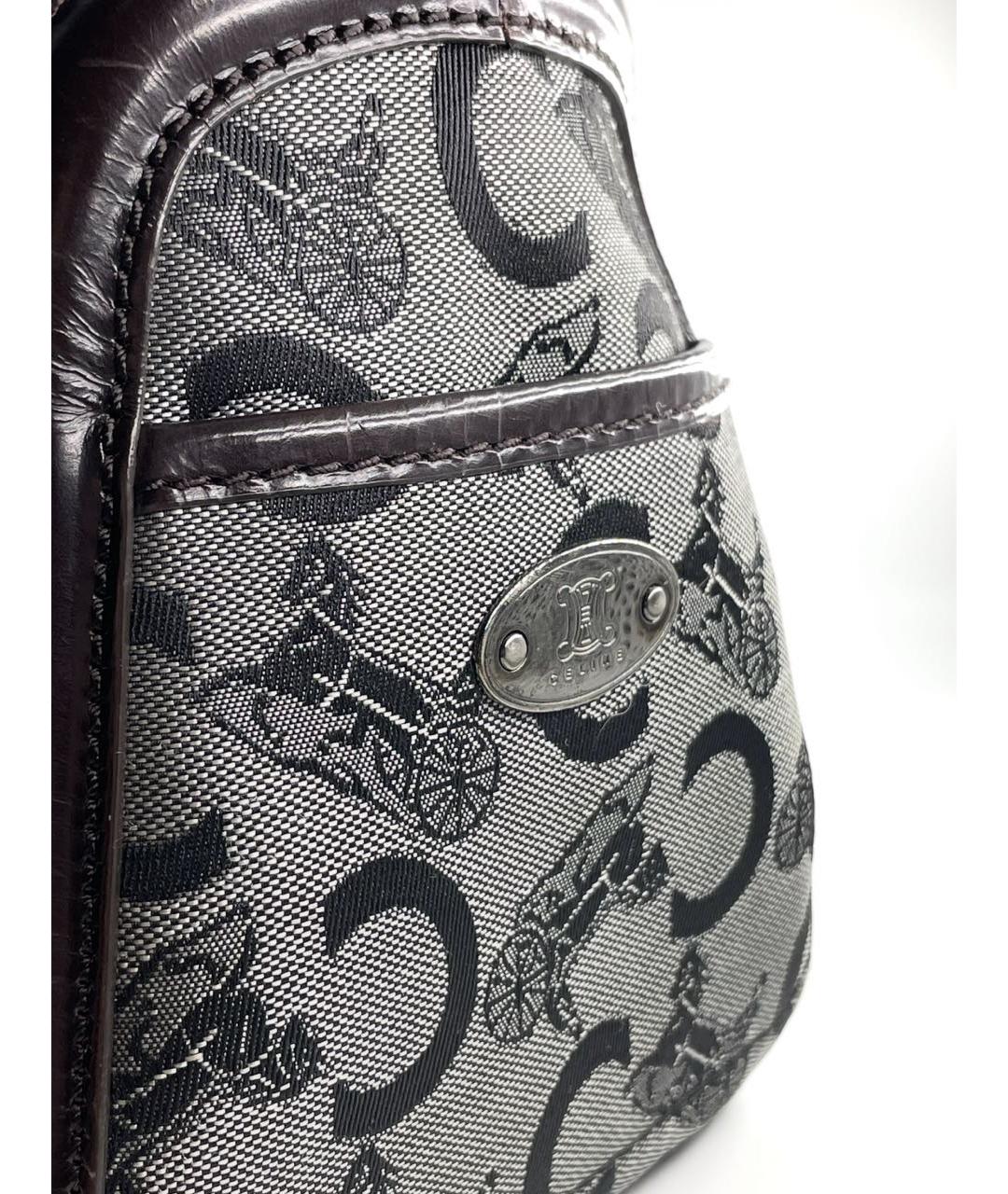 CELINE Деним сумка с короткими ручками, фото 8