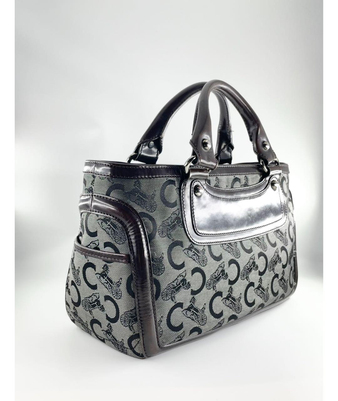 CELINE Деним сумка с короткими ручками, фото 4