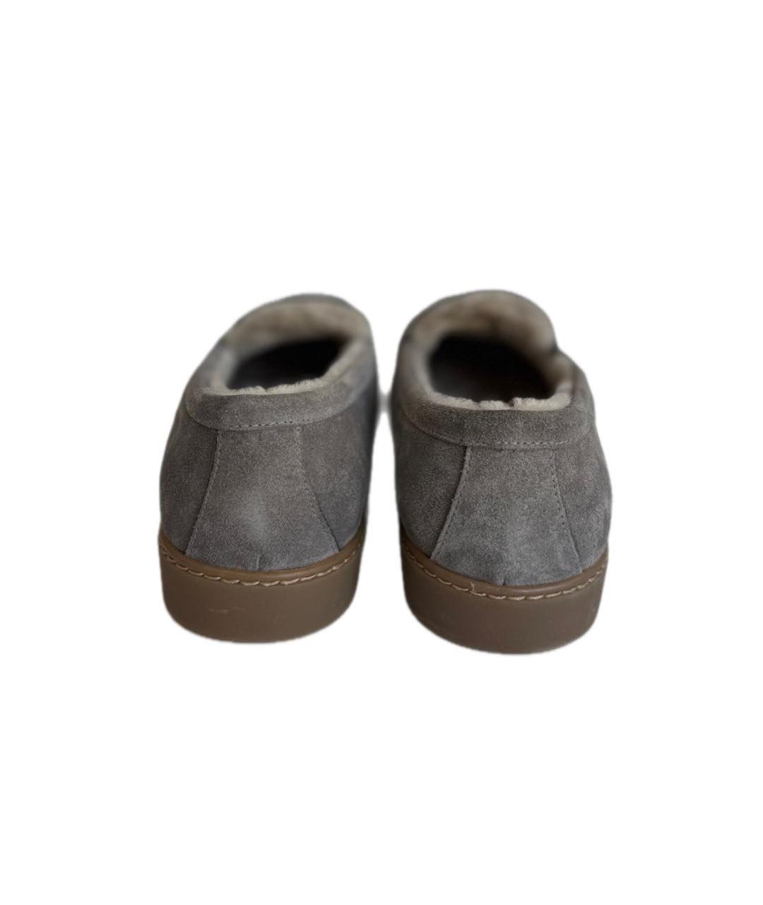 DOUCAL'S Серые замшевые лоферы, фото 4