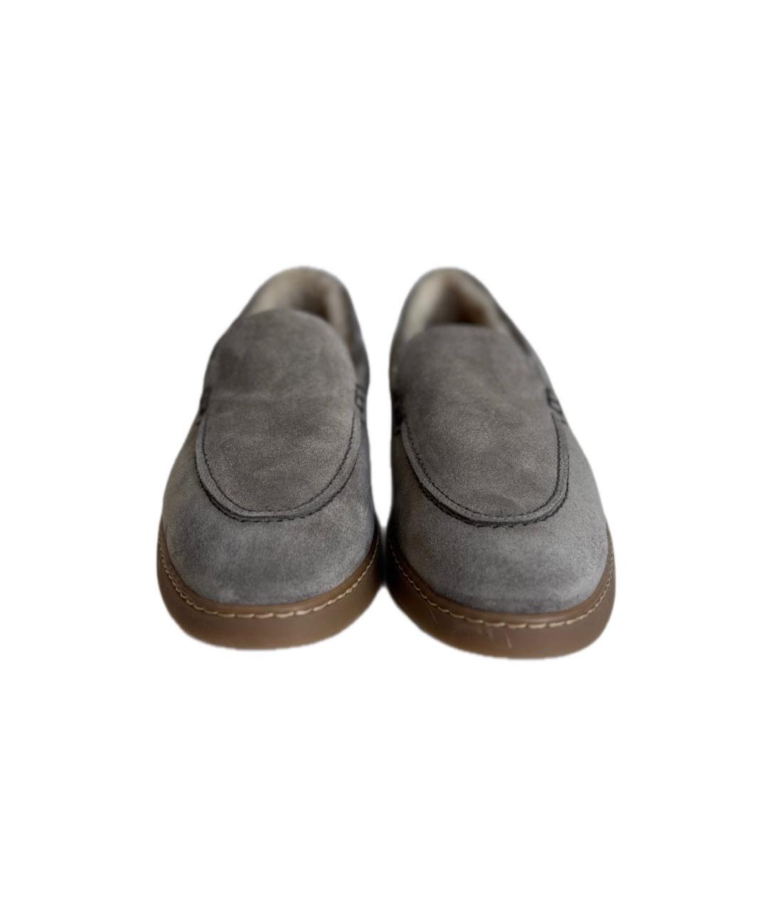 DOUCAL'S Серые замшевые лоферы, фото 2
