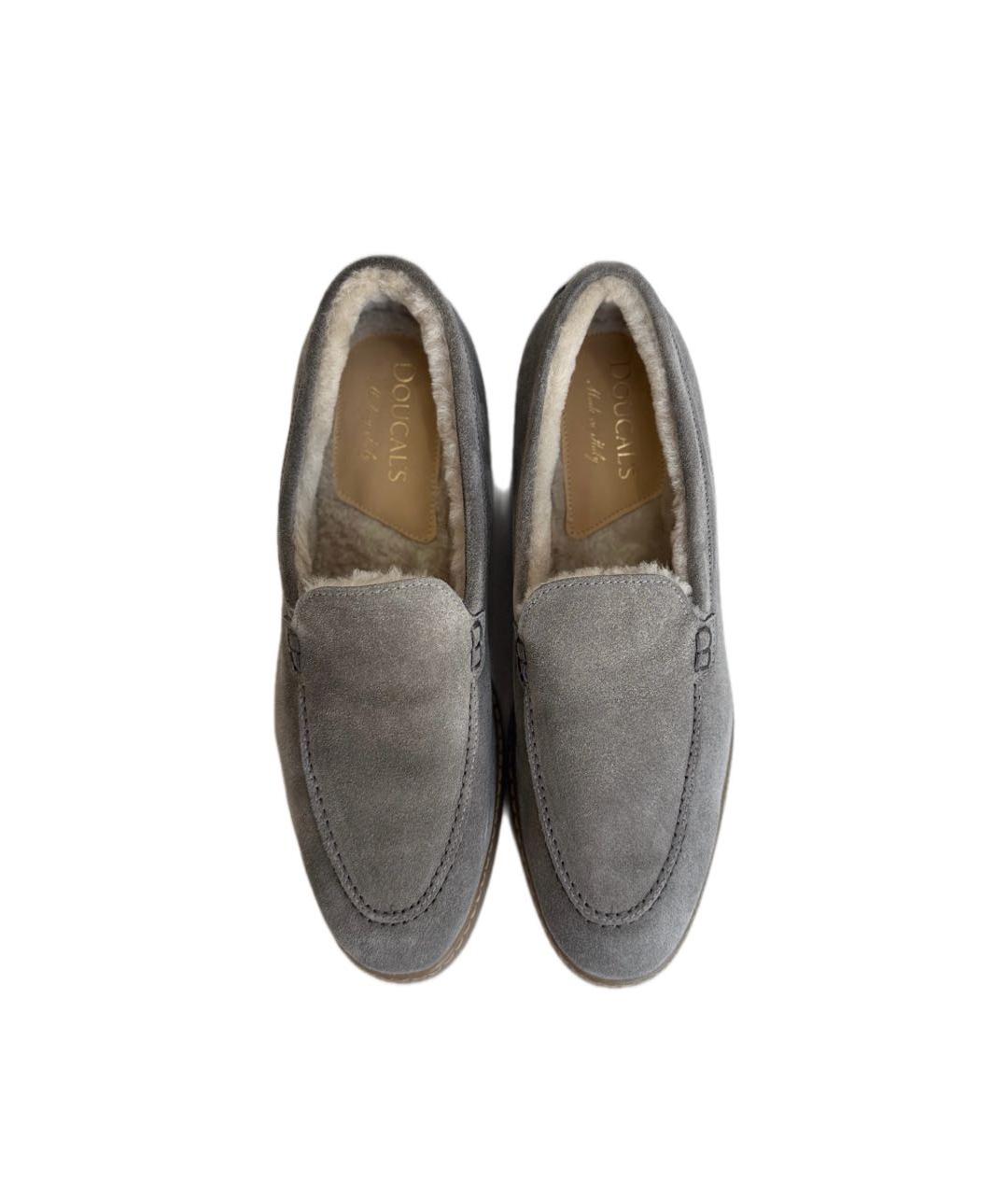 DOUCAL'S Серые замшевые лоферы, фото 3