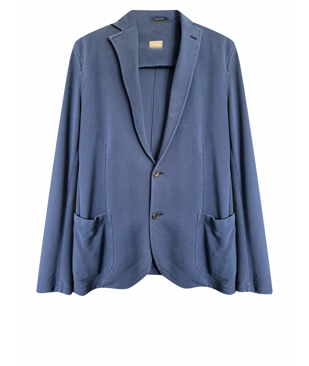 CRUCIANI Синий хлопковый пиджак, фото 1