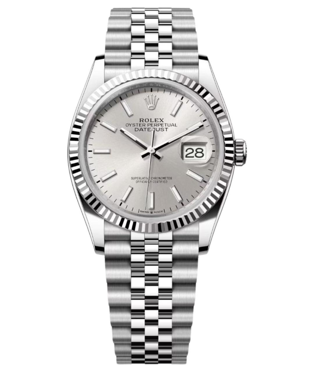 ROLEX Серебряные часы из белого золота, фото 1