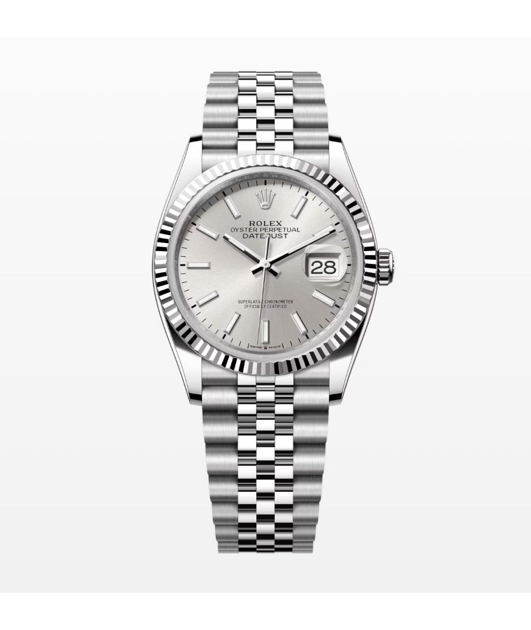 ROLEX Серебряные часы из белого золота, фото 2