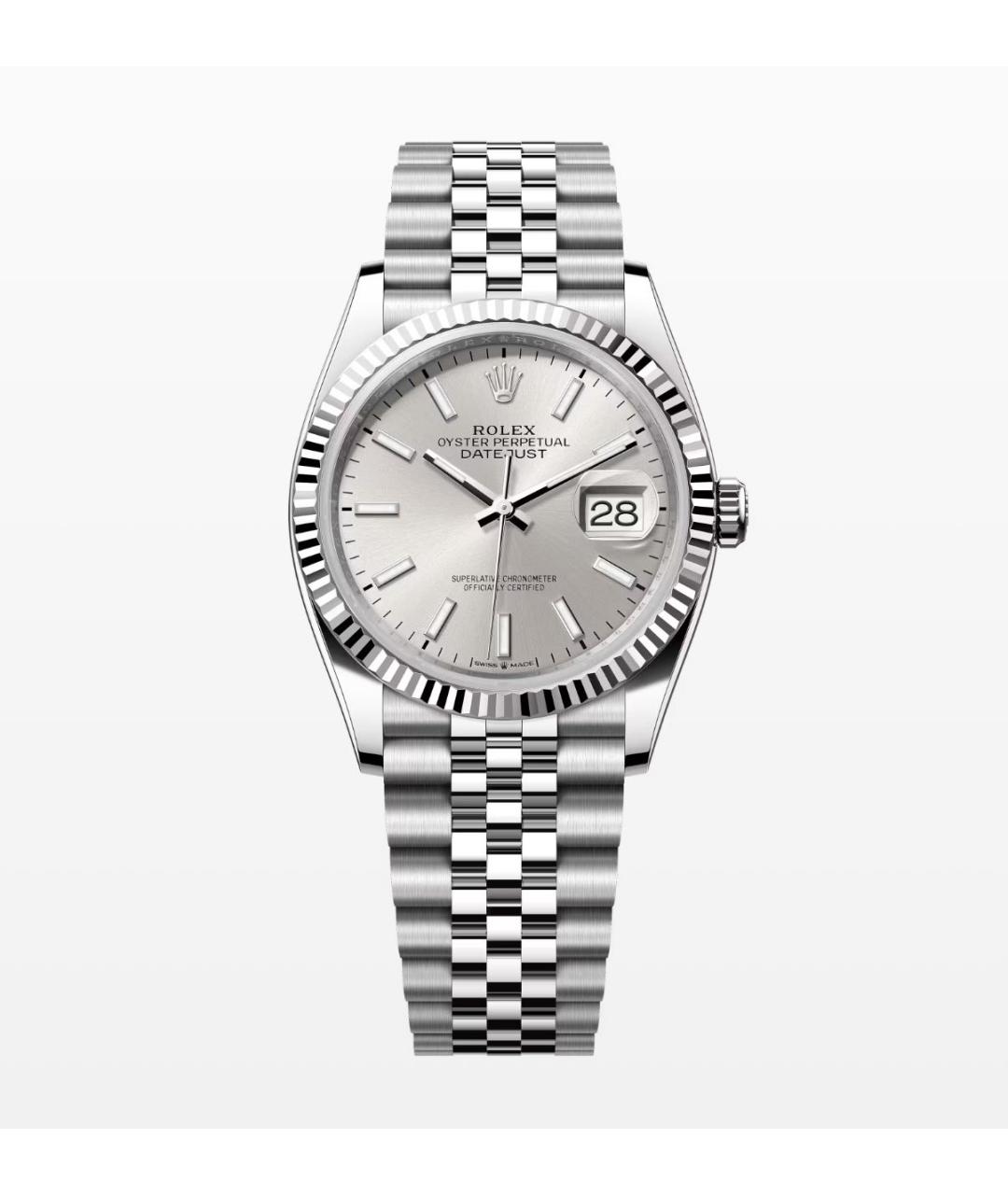 ROLEX Серебряные часы из белого золота, фото 3