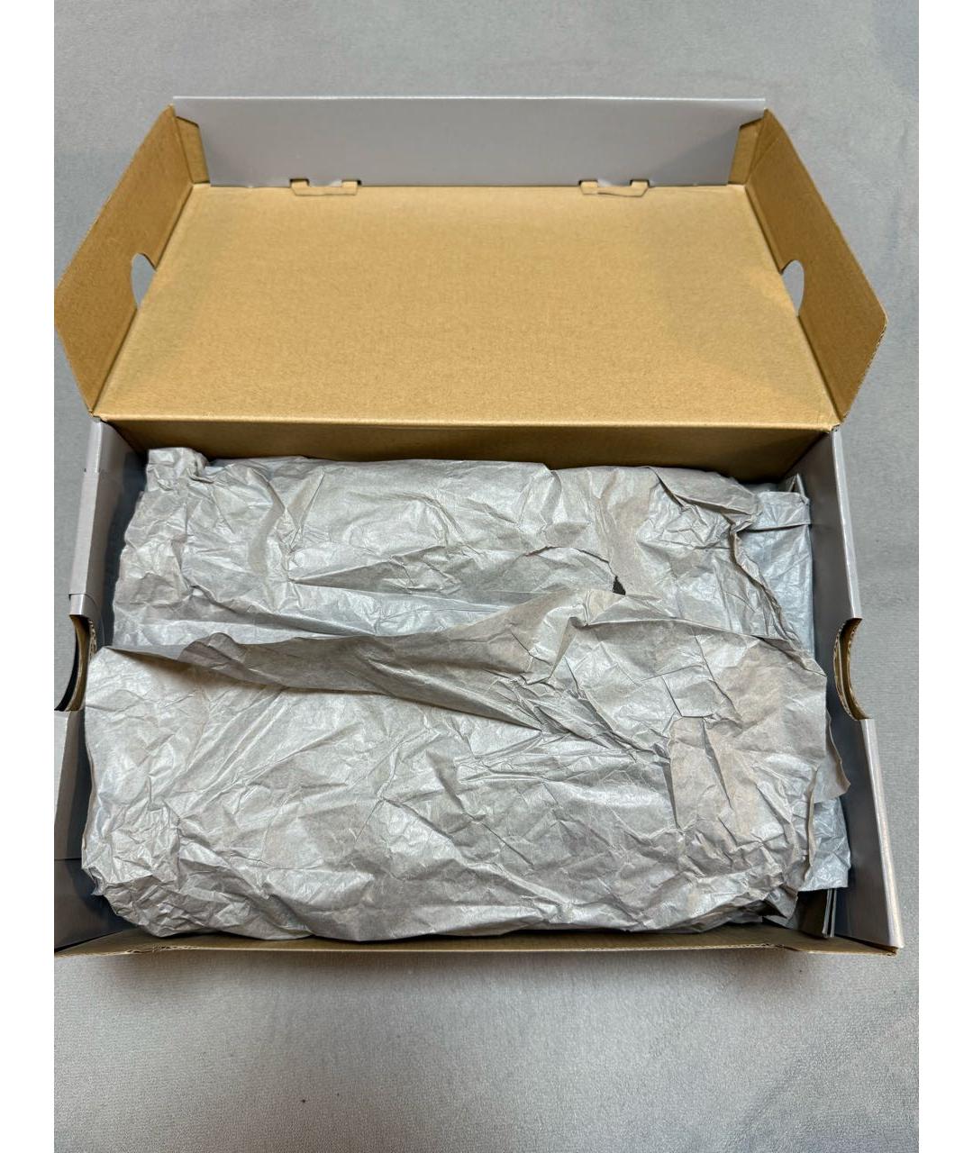 BALENCIAGA Коричневые текстильные высокие кроссовки / кеды, фото 7