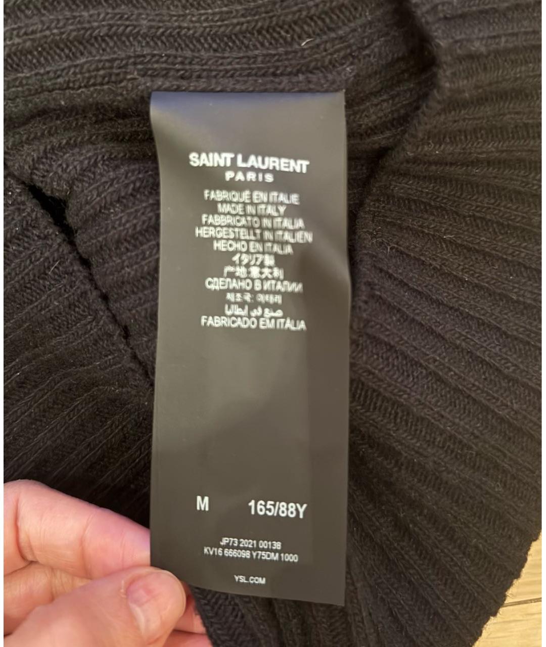 SAINT LAURENT Черная блузы, фото 2