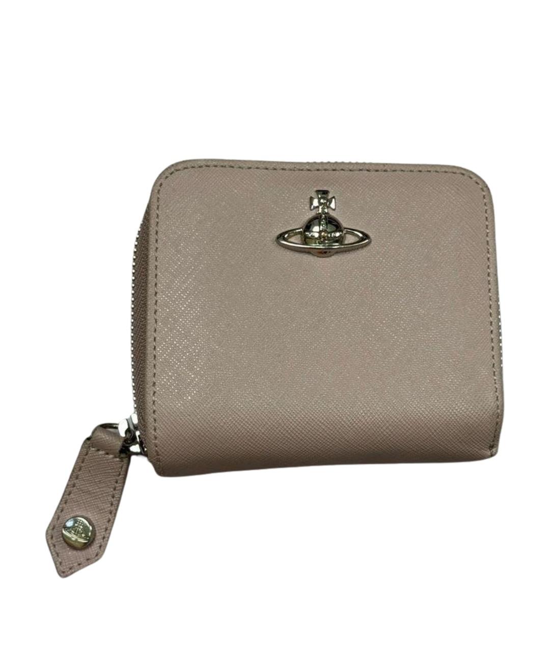 VIVIENNE WESTWOOD Коралловый кожаный кошелек, фото 1