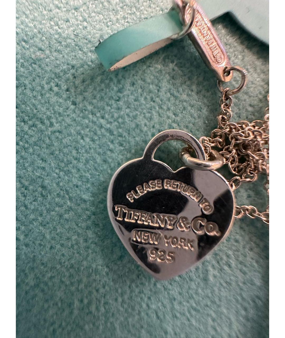 TIFFANY&CO Бирюзовое серебряное колье, фото 8