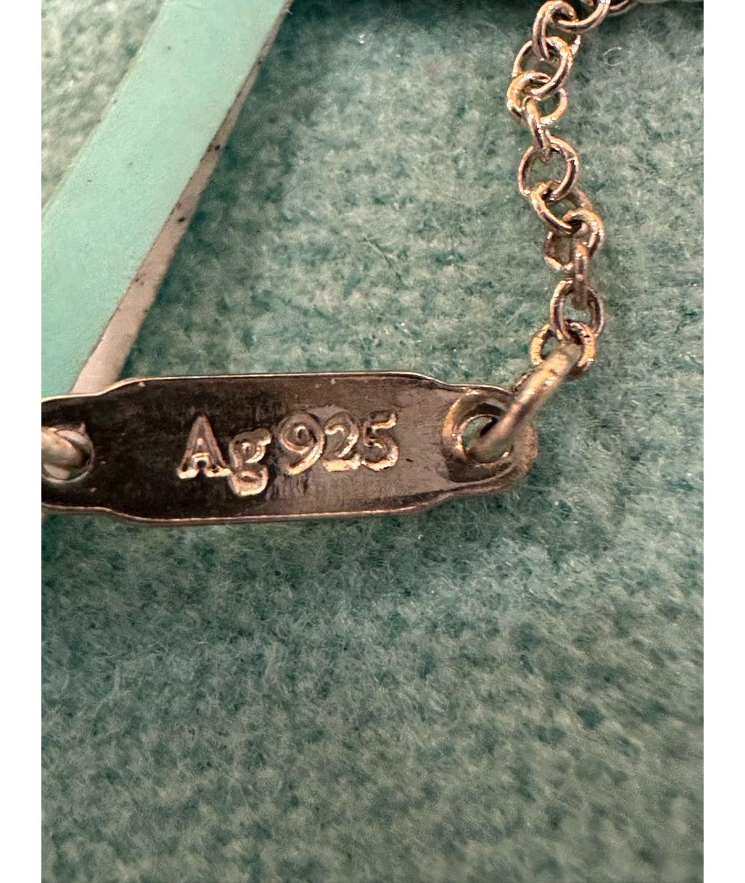 TIFFANY&CO Бирюзовое серебряное колье, фото 5