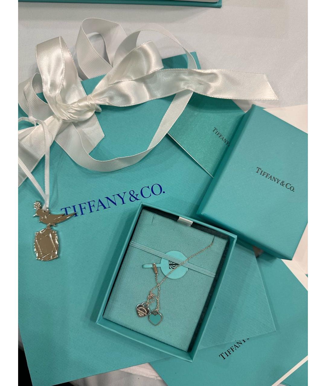 TIFFANY&CO Бирюзовое серебряное колье, фото 2