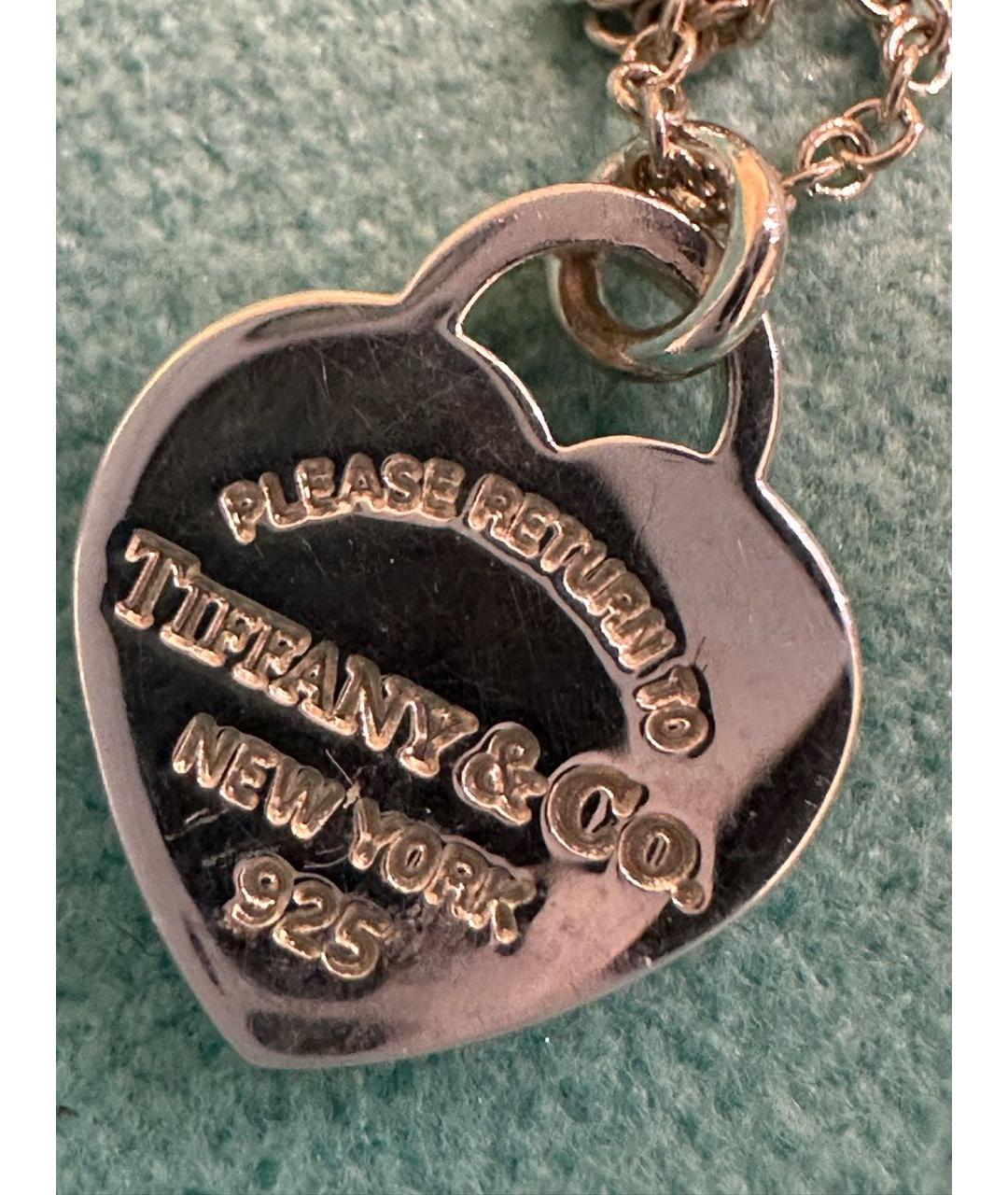 TIFFANY&CO Бирюзовое серебряное колье, фото 6