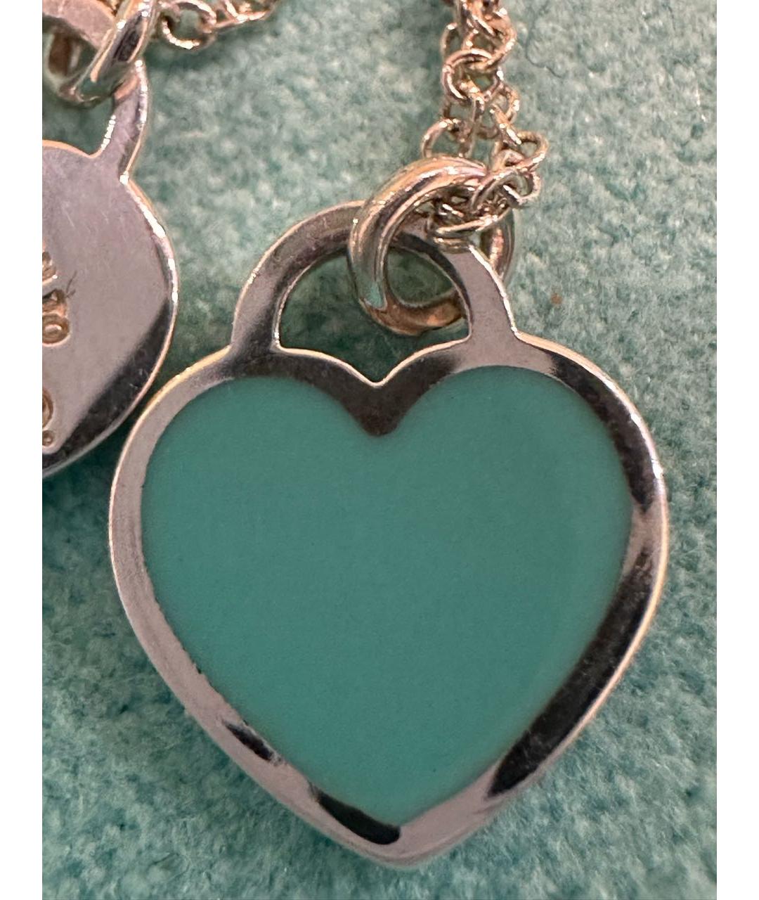 TIFFANY&CO Бирюзовое серебряное колье, фото 7