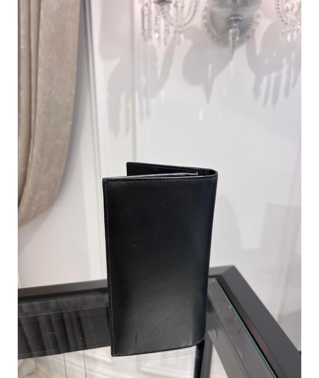 DOLCE&GABBANA Черный кожаный кошелек, фото 2
